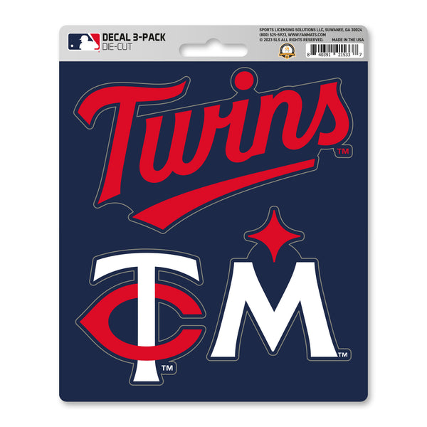 fanmats MLB - Minnesota Twins Decal 3-pk