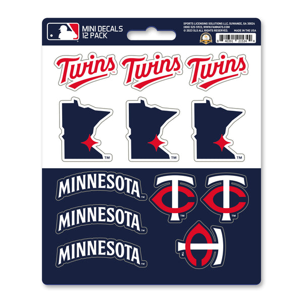 fanmats MLB - Minnesota Twins Mini Decal 12-pk