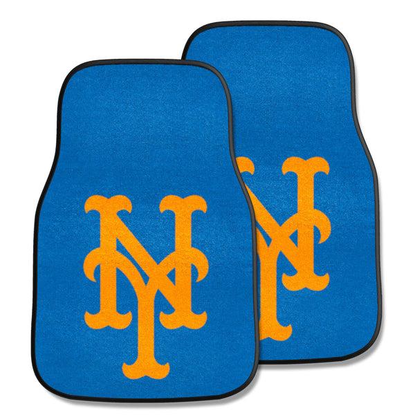 fanmats MLB - New York Mets 2-pc Carpet Car Mat Set
