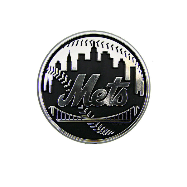 fanmats MLB - New York Mets Molded Chrome Emblem