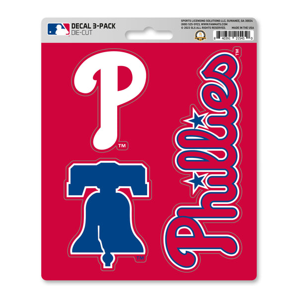 fanmats MLB - Philadelphia Phillies Decal 3-pk