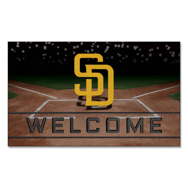 fanmats MLB - San Diego Padres Crumb Rubber Door Mat