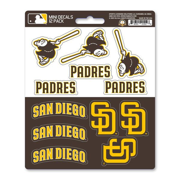 fanmats MLB - San Diego Padres Mini Decal 12-pk