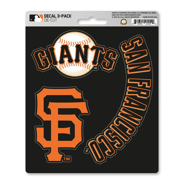 fanmats MLB - San Francisco Giants Decal 3-pk