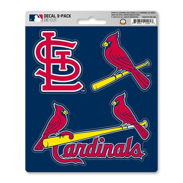 fanmats MLB - St. Louis Cardinals Decal 3-pk