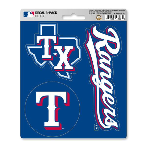 fanmats MLB - Texas Rangers Decal 3-pk