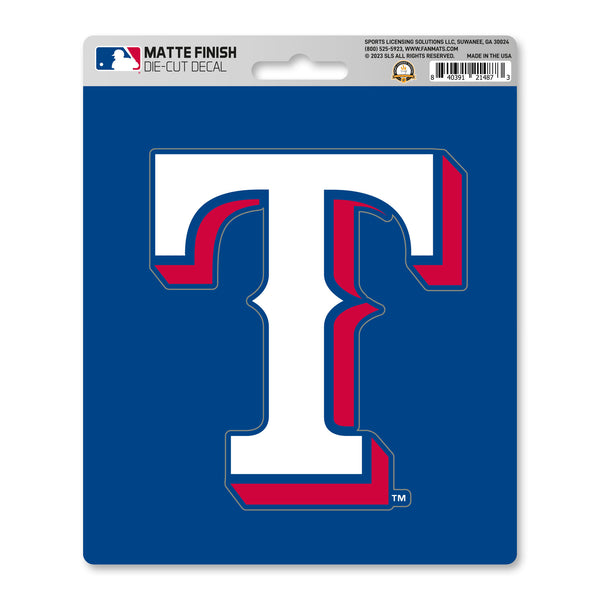 fanmats MLB - Texas Rangers Matte Decal