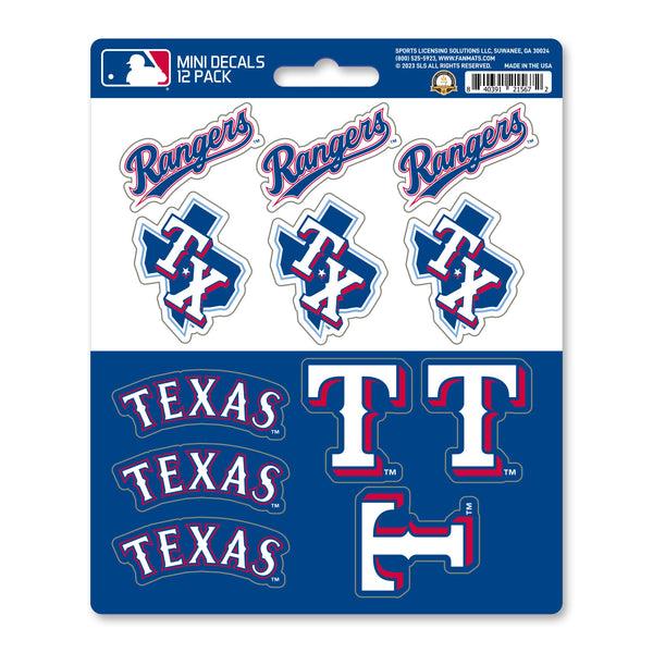 fanmats MLB - Texas Rangers Mini Decal 12-pk