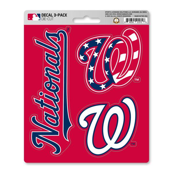 fanmats MLB - Washington Nationals Decal 3-pk