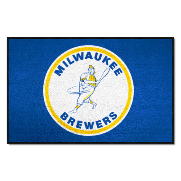 fanmats MLBCC – Milwaukee Brewers Starter Mat - Retro