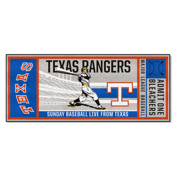 fanmats MLBCC – Texas Rangers Ticket Runner