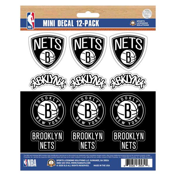 fanmats NBA - Brooklyn Nets Mini Decal 12-pk