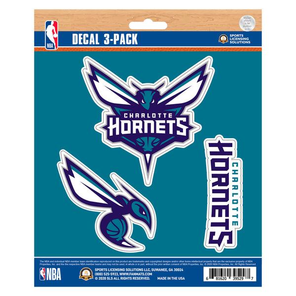 fanmats NBA - Charlotte Hornets Decal 3-pk