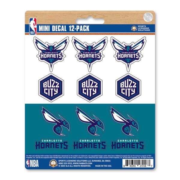 fanmats NBA - Charlotte Hornets Mini Decal 12-pk