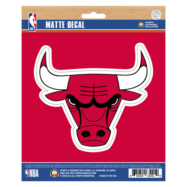fanmats NBA - Chicago Bulls Matte Decal
