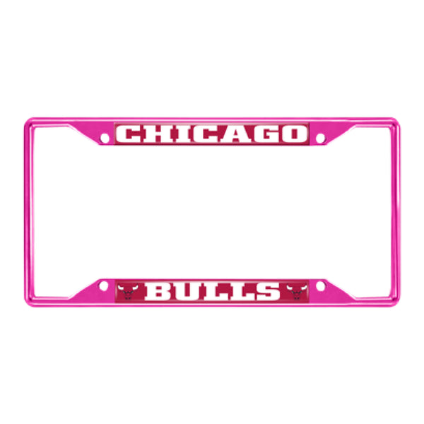 fanmats NBA - Chicago Bulls Pink License Plate Frame