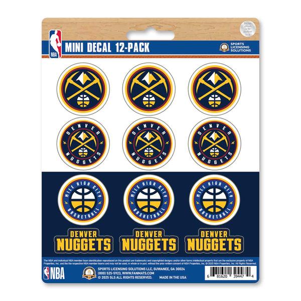 fanmats NBA - Denver Nuggets Mini Decal 12-pk