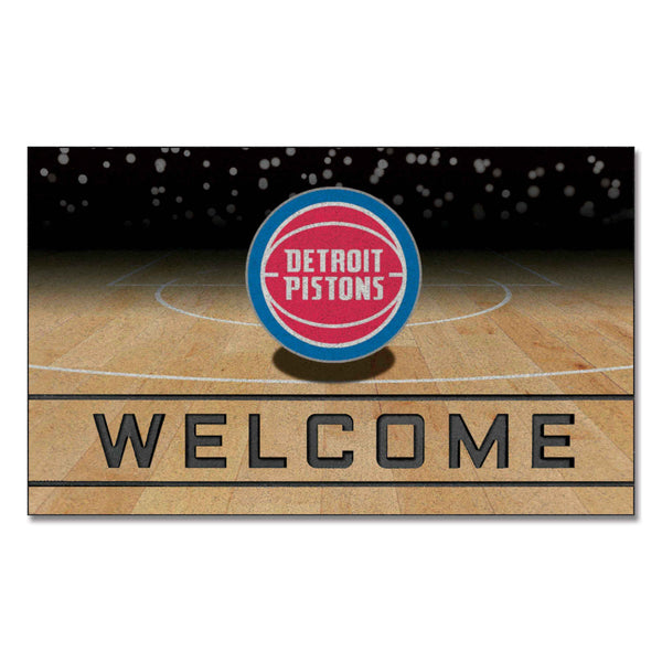 fanmats NBA - Detroit Pistons Crumb Rubber Door Mat