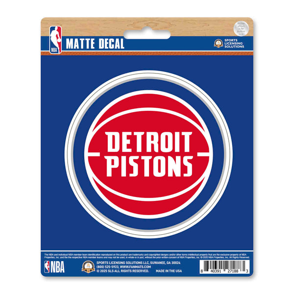 fanmats NBA - Detroit Pistons Matte Decal
