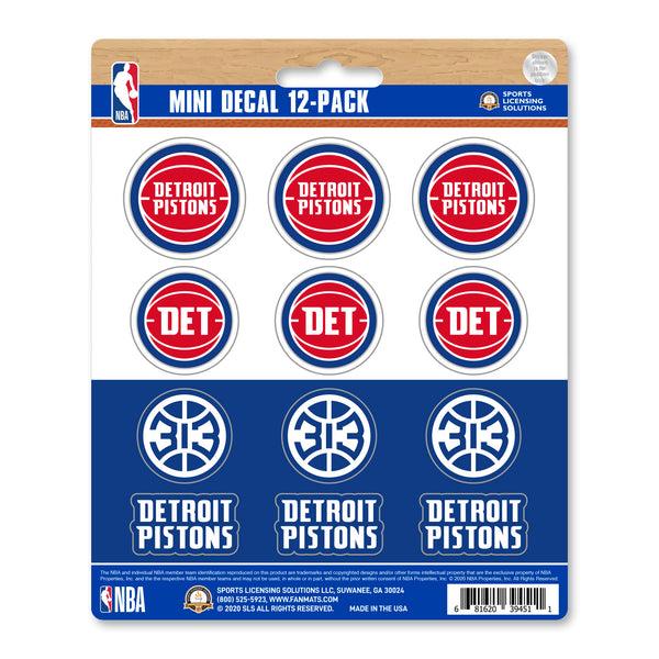 fanmats NBA - Detroit Pistons Mini Decal 12-pk