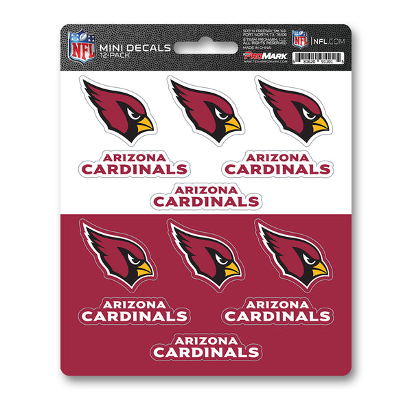 fanmats NFL - Arizona Cardinals Mini Decal 12-pk