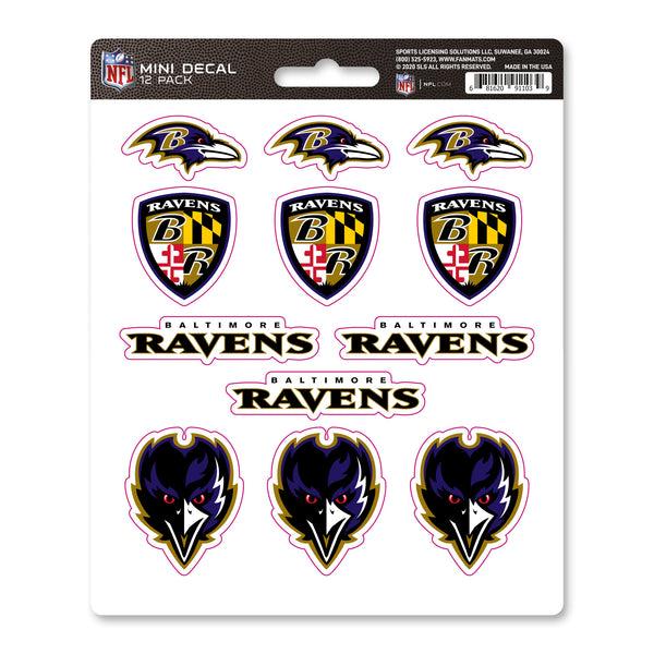 fanmats NFL - Baltimore Ravens Mini Decal 12-pk