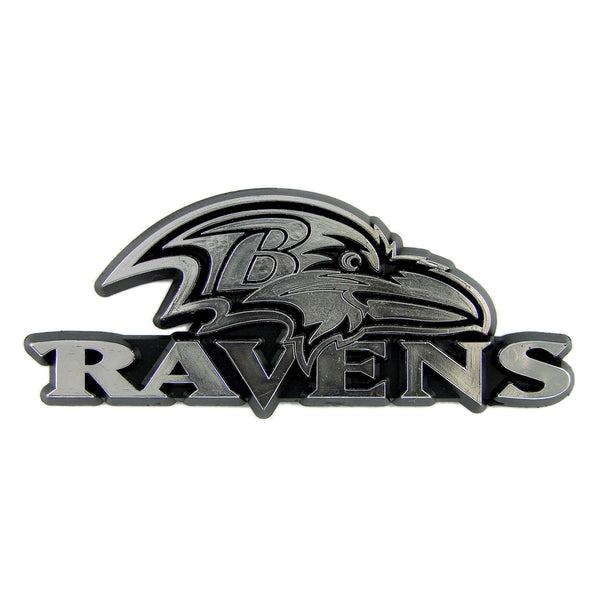 fanmats NFL - Baltimore Ravens Molded Chrome Emblem