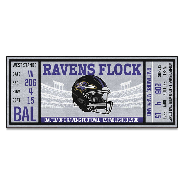 fanmats NFL - Baltimore Ravens Ticket Runner