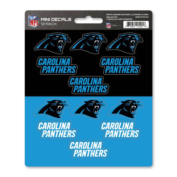 fanmats NFL - Carolina Panthers Mini Decal 12-pk