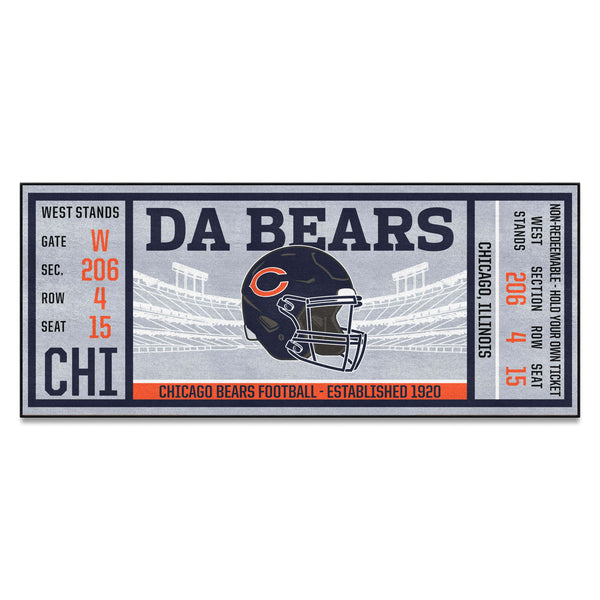 fanmats NFL - Chicago Bears Ticket Runner