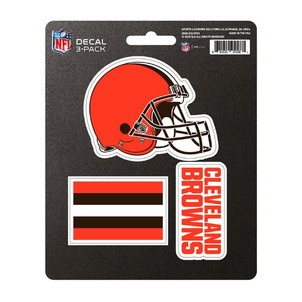 fanmats NFL - Cleveland Browns Decal 3-pk