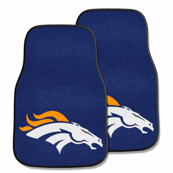 fanmats NFL - Denver Broncos 2-pc Carpet Car Mat Set