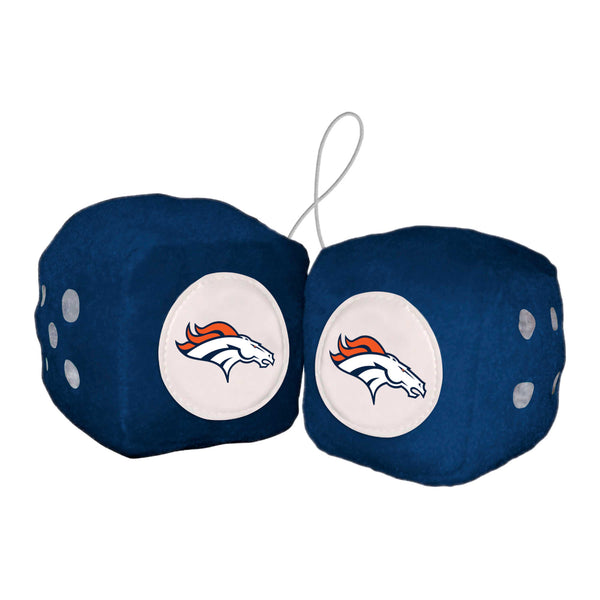 fanmats NFL - Denver Broncos Fuzzy Dice