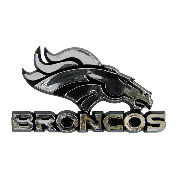 fanmats NFL - Denver Broncos Molded Chrome Emblem
