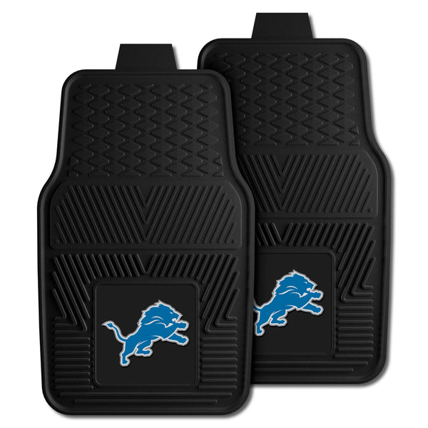 fanmats NFL- Detriot Lions 2-pc Vinyl Car Mat Set