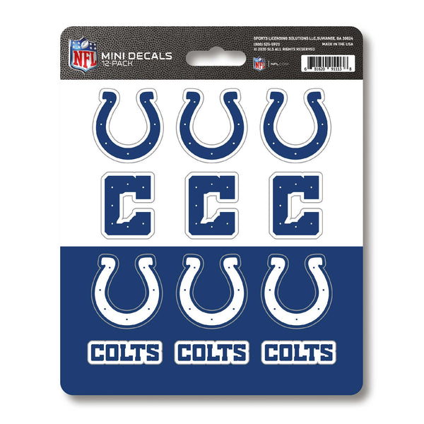 fanmats NFL - Indianapolis Colts Mini Decal 12-pk