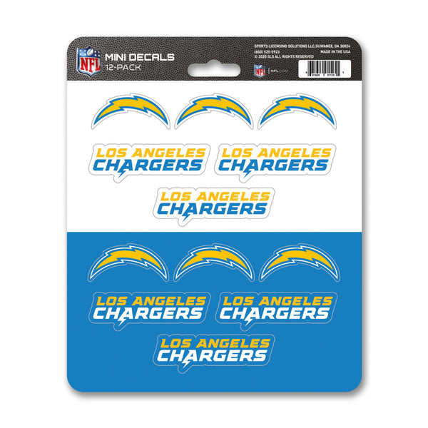 fanmats NFL - Los Angeles Chargers Mini Decal 12-pk