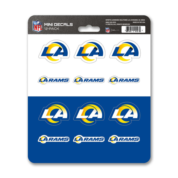 fanmats NFL - Los Angeles Rams Mini Decal 12-pk