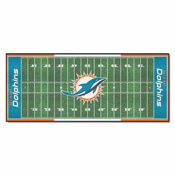 fanmats NFL - Miami Dolphins Football Field Runner