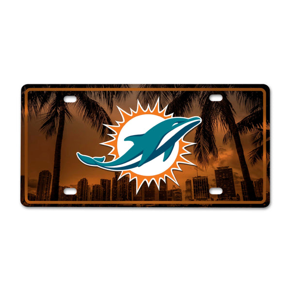 fanmats NFL - Miami Dolphins-METALPLATEFLAT