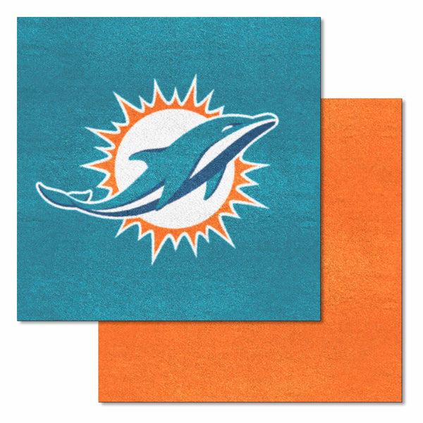 fanmats NFL - Miami Dolphins Team Carpet Tiles