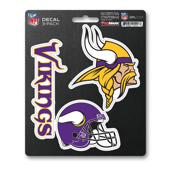 fanmats NFL - Minnesota Vikings Decal 3-pk