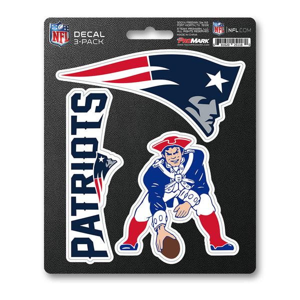 fanmats NFL - New England Patriots Decal 3-pk