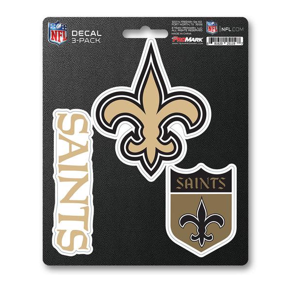 fanmats NFL - New Orleans Saints Decal 3-pk