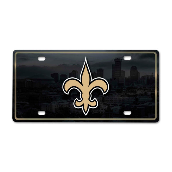 fanmats NFL - New Orleans Saints METALPLATEFLAT