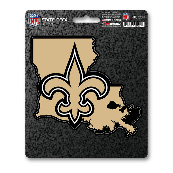 fanmats NFL - New Orleans Saints State Shape Decal