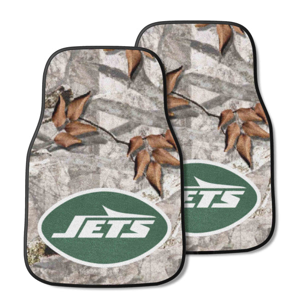 fanmats NFL - New York Jets 2-pc Carpet Car Mat Set