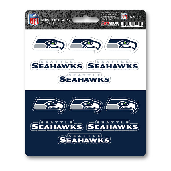 fanmats NFL - Seattle Seahawks Mini Decal 12-pk