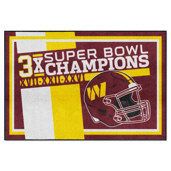 fanmats NFL - Washington Commanders 5x8 Rug