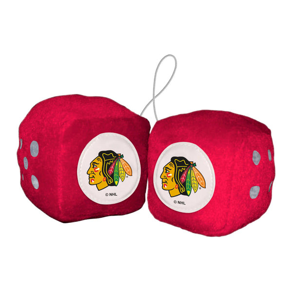 fanmats NHL - Chicago Blackhawks Fuzzy Dice